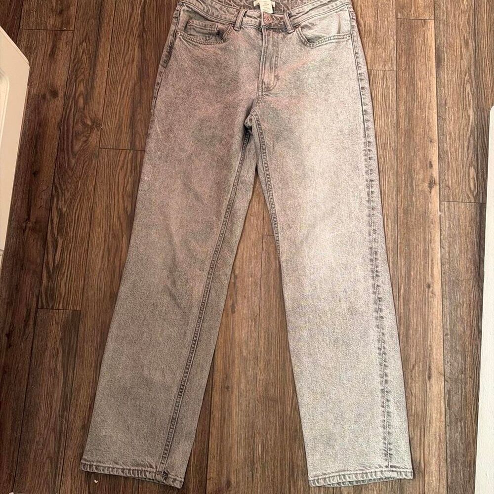 H-m Women's Grey and Brown Jeans